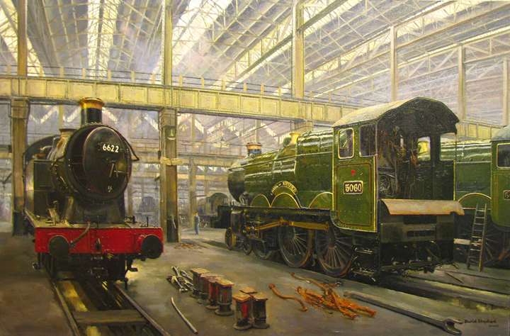 In the sheds, Swindon